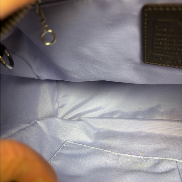 Coach Vintage Signature Logo Brown Stripe canvas Bag/Tote - Picture 12 of 15